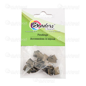 BC1-1703-0300-OXBR - Metal Ribbon Claw Connector 8mm Brass Nickel  16pcs BC1-1703-0300-OXBR,montreal, quebec, canada, beads, wholesale