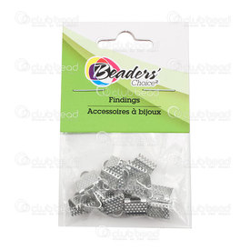 BC1-1703-0300 - Metal Ribbon Claw Connector 8mm Nickel Nickel Free 16pcs BC1-1703-0300,bead connectors,montreal, quebec, canada, beads, wholesale