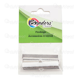 BC1-1703-0308-SL - Metal Ribbon Claw Connector 40mm Silver Nickel Free 4pcs BC1-1703-0308-SL,Findings,Retail packagings,montreal, quebec, canada, beads, wholesale