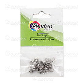 BC1-1704-0400-WH - Metal Bead Tip 4X10mm Nickel 24pcs BC1-1704-0400-WH,Findings,Knot covers,montreal, quebec, canada, beads, wholesale