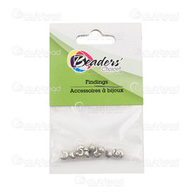 BC1-1705-0400-WH - Metal Crimp Cover 4mm Nickel 12pcs BC1-1705-0400-WH,montreal, quebec, canada, beads, wholesale