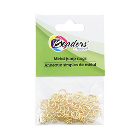 BC1-1707-0302-GL - Metal Jump Ring 6mm Gold Nickel Free 75pcs BC1-1707-0302-GL,Findings,Beaders' Choice,Gold,Metal,Jump Ring,6mm,Gold,Metal,Nickel Free,75pcs,China,Off Price Policy,montreal, quebec, canada, beads, wholesale