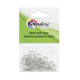 BC1-1707-0304-WH - Metal Jump Ring 8mm Nickel Nickel Free 25pcs BC1-1707-0304-WH,Findings,Beaders' Choice,25pcs,Metal,Jump Ring,8MM,Grey,Nickel,Metal,Nickel Free,25pcs,China,Off Price Policy,montreal, quebec, canada, beads, wholesale