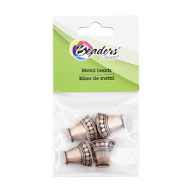 BC1-1717-0102-OXCO - Metal Cone Flatted Fancy 16X17mm Antique Copper 4pcs BC1-1717-0102-OXCO,Findings,Retail packagings,4pcs,Cone,Metal,Metal,16X17MM,Flatted,Fancy,Brown,Copper,Antique,China,4pcs,montreal, quebec, canada, beads, wholesale