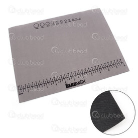 BMNS12 - Bead Mat 12.5x9.25in (31.75x23.5cm) Grey with Printed Measurements and Non-Slip Rubber base 1pc BMNS12,Tools and accessories,Beading worktops and mats,montreal, quebec, canada, beads, wholesale