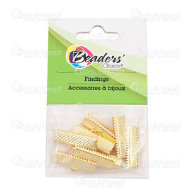 Bc1-1703-0304-GL - Metal Ribbon Claw Connector 20mm Nickel Nickel Free Gold Colour 8pcs Bc1-1703-0304-GL,montreal, quebec, canada, beads, wholesale