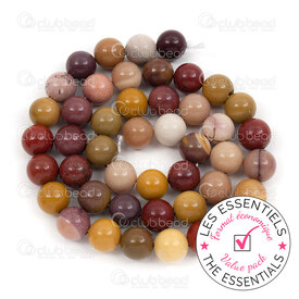 E-1112-0734-8MM - OFF PRICE POLICY Natural Semi-Precious Stone Bead Prestige Round 8mm Mookaite 0.8mm Hole 2 X 15in String (app45pcs) Brazil E-1112-0734-8MM,Mookaite,montreal, quebec, canada, beads, wholesale