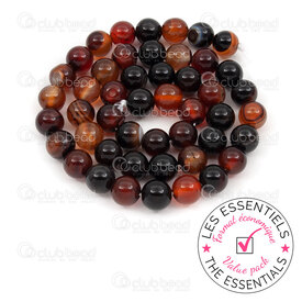 E-1112-0935-8mm - OFF PRICE POLICY Natural Semi Precious Stone Bead Agate Round 8mm 0.8mm Hole 10 x 15in String !LIMITED QUANTITY! E-1112-0935-8mm,montreal, quebec, canada, beads, wholesale