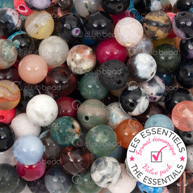 E-1112-9099-8mm - OFF PRICE POLICY Semi Precious Stone Bead Assortiment Mixed Stone Round 8mm 100pcs E-1112-9099-8mm,Semi-precious stones,montreal, quebec, canada, beads, wholesale