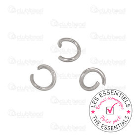E-1720-0021-0.8 - HORS POLITIQUE Acier Inoxydable 304 Anneau Simple 5mm Diamètre du fil 0.8mm 1000pcs E-1720-0021-0.8,Acier inoxydable,montreal, quebec, canada, beads, wholesale
