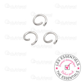 E-1720-0026-0.6 - OFF PRICE POLICY Stainless Steel 304 Jump Ring 4mm Natural Wire Size 0.6mm 1000pcs E-1720-0026-0.6,Findings,montreal, quebec, canada, beads, wholesale