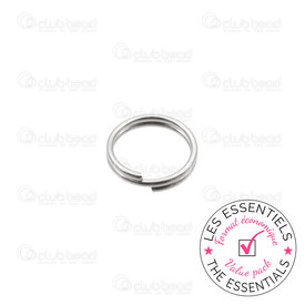 E-1720-2200-6MM - OFF PRICE POLICY Stainless Steel 304 Split Ring 6mm 0.6mm wire Natural 500pcs E-1720-2200-6MM,Findings,montreal, quebec, canada, beads, wholesale