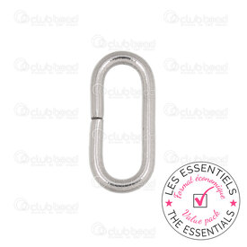E-1720-2300-12 - PRIX NET Acier Inoxydable 304 Anneau Simple Oval 12X5.5X1.2MM (16GA) Naturel 200pcs E-1720-2300-12,Acier inoxydable,montreal, quebec, canada, beads, wholesale