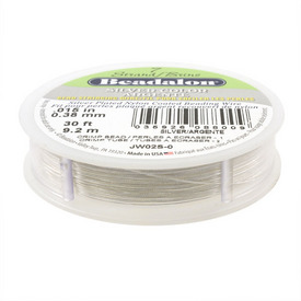 JW02S-0 - Beadalon Tigertail 7 Strands 0.38mm Silver 30 Ft USA JW02S-0,Tigertail,Beadalon,0.38mm,Tigertail,7 Strands,0.38mm,Silver,30 Ft,USA,Beadalon,Tigertail,montreal, quebec, canada, beads, wholesale