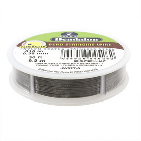 JW02T-0 - Beadalon Tigertail 7 Strands 0.38mm Natural 30 Ft USA JW02T-0,Type de support=Tiger Tail,0.38mm,Tigertail,7 Strands,0.38mm,Natural,30 Ft,USA,Beadalon,Tigertail,montreal, quebec, canada, beads, wholesale