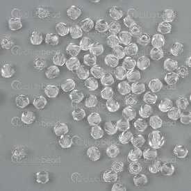 T-1102-4700-00 - Fire Polished Glass Bead Round Faceted 3mm Crystal 100pcs Czech Republic T-1102-4700-00,glass beads 3mm,montreal, quebec, canada, beads, wholesale