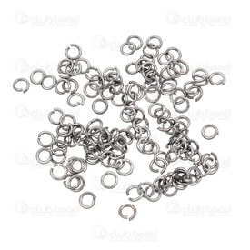 T-1707-0300-BN - Metal Jump Ring 4MM Black Nickel Nickel Free 500pcs T-1707-0300-BN,Findings,Rings,montreal, quebec, canada, beads, wholesale