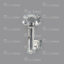 T-6919-30mm-464 - Swarovski Crystal Pendent Key 30mm Clear 1pc T-6919-30mm-464,swarovski,montreal, quebec, canada, beads, wholesale