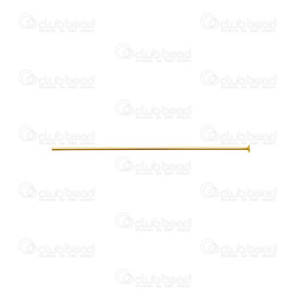 T-A-1714-0132 - Metal Head Pin 50mm Gold Wire Size 0.7mm-22GA 500pcs T-A-1714-0132,montreal, quebec, canada, beads, wholesale