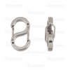 Stainless Steel 304 Double Carabiner Clasp Lobster 18x10x4.5mm Natural 10pcs 1720-2514-18S